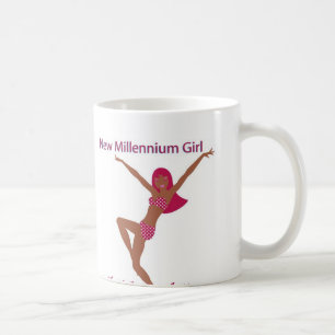 New Millennium Girl Brown Coffee Mug