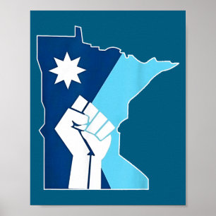 New Minnesota Rebel State Flag Poster