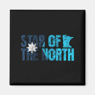 New Minnesota State Flag Mn Star Of The North Map Magnet