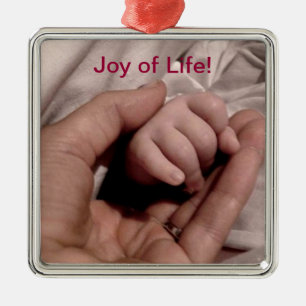New Mom and Baby - Joy of Life Metal Ornament