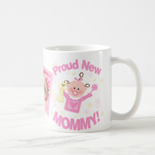 New Mom Baby Girl Custom Photo Mug