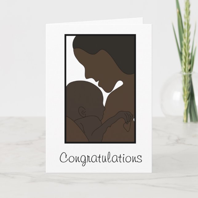 new mom, Congratulations Card (Front)