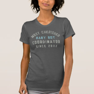 New Mom Custom Funny Baby Boy Since Year Boho T-Shirt