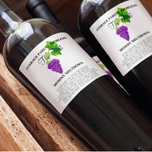 New Mom Gift Wine Labels