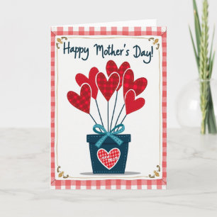 New Mom Heart Bouquet Card