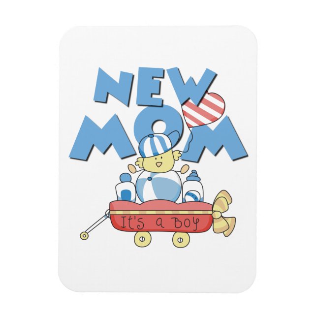 New Mom It's a Boy Gifts Magnet (Vertical)