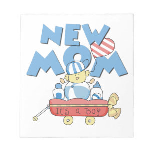 New Mom It's a Boy Gifts Notepad