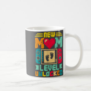 New Mom Level Unlocked Gamer Valentine's  Coffee Mug