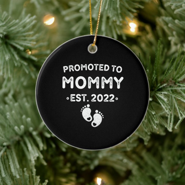 New mom mother's day first birthday mommy 2022 ceramic ornament (Tree)