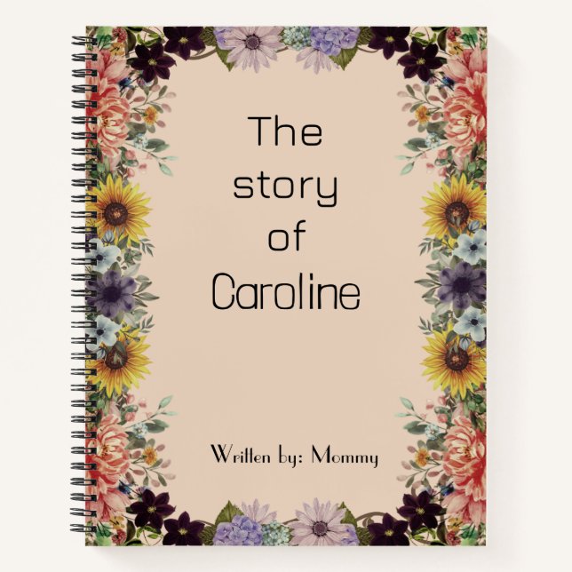 New Mommy baby journal Spiral Notebook (Front)