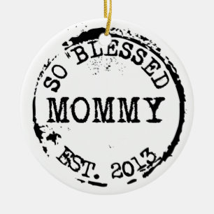 New Mommy Established With Year Ceramic Ornament