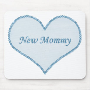 New Mommy Mousepad, Blue Mouse Pad