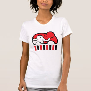 New mom's infant visual elephant hug t-shirt