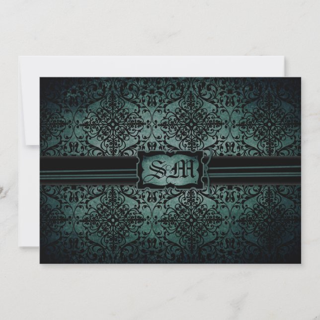 New Moon Wedding Invitation Card (Front)