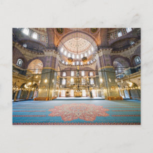 New Mosque Interior Postcard