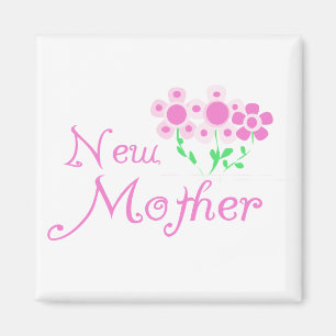 New Mother Pink Flowers T-shirts and Gifts Magnet