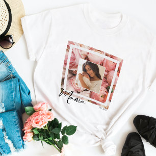 New Mother Pink Roses  Photo T-Shirts