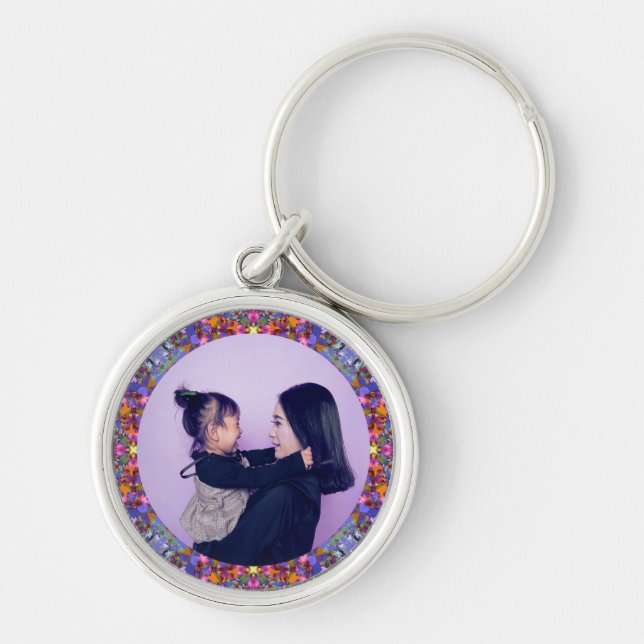 New Mother’s Day Mom Mommy Baby Child Photo Gift  Keychain (Front)