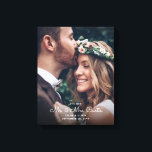 New Mr & Mrs Newlyweds Photo Chic Wedding Keepsake Canvas Print<br><div class="desc">Add an elegant touch to the newlyweds home decorations with a simply stylish "new Mr & Mrs" custom photo wedding keepsake canvas print. The picture and all wording on this template are simple to customize. The white lettering overlay design feature one picture of your choice, chic trendy script calligraphy, and...</div>