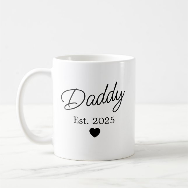 New Mum and Dad Mugs, Mummy and Daddy Mug Set, Mam (Left)