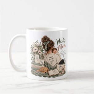 New Mum Club Cozy Motherhood Aesthetic Coffee Mug