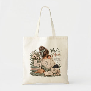 New Mum Club Cozy Motherhood Baby Shower Tote Bag
