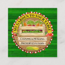 New MY GARDEN TO YOUR TABLE