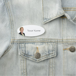 NEW! Name Tag - 3" X 1.25" Oval