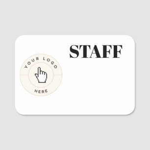 NEW! Name Tag - Staff-  Dry Erase - 3" X 2"