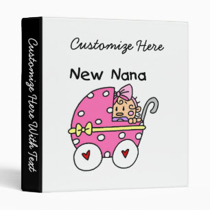 New Nana Baby in Carriage Gifts Binder