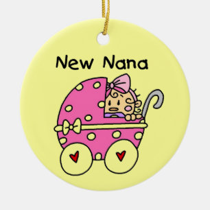 New Nana Baby in Carriage Gifts Ceramic Ornament