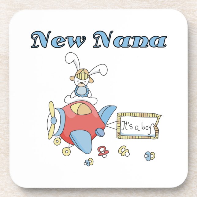 New Nana of Boy Airplane Gifts Coaster (Front)