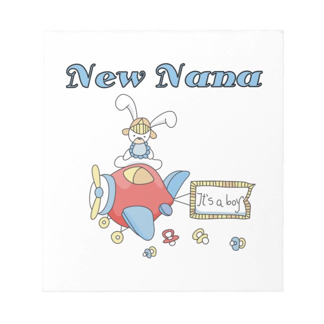 New Nana of Boy Airplane Gifts Notepad (Front)