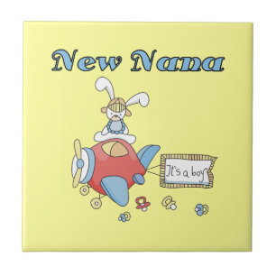 New Nana of Boy Airplane Gifts Tile