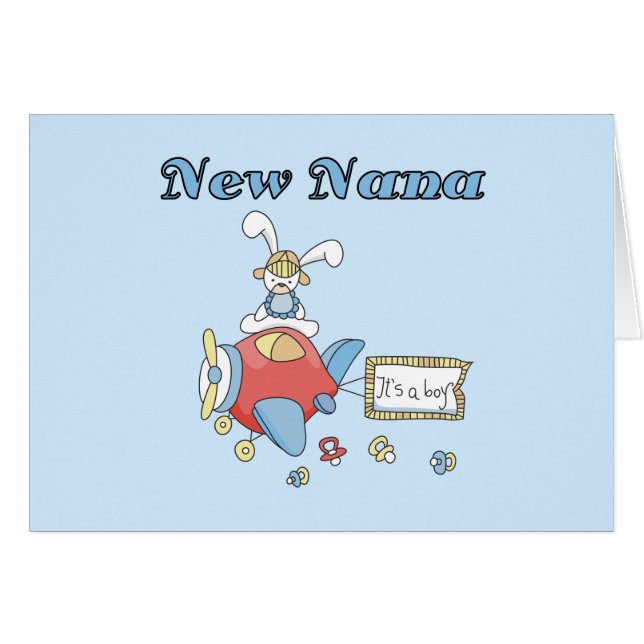 New Nana of Boy-Airplane Tshirts and Gifts (Front Horizontal)