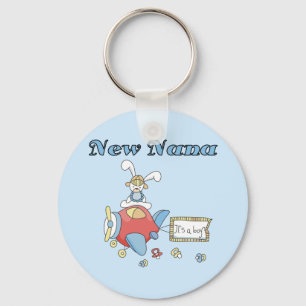 New Nana of Boy-Airplane Tshirts and Gifts Keychain