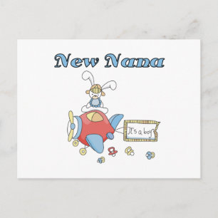 New Nana of Boy-Airplane Tshirts and Gifts Postcard