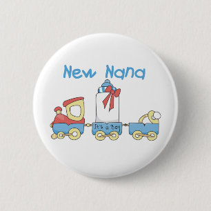 New Nana - Train Tshirts and Gift 2 Inch Round Button