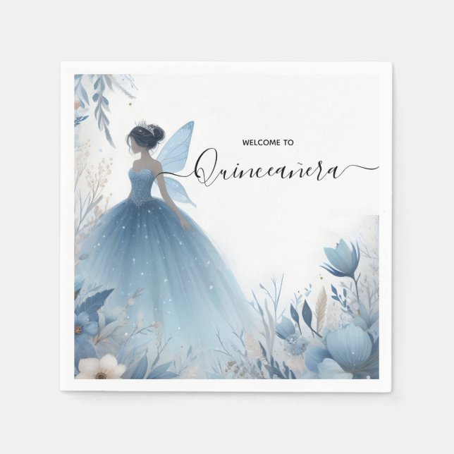 New Nature Tree Witch Enchanted Forest Quinceanera Napkin (Front)