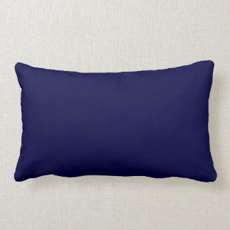 New Navy Blue Solid Lumbar Pillow Gift