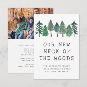 New Neck of the Woods Family Photo Moving Announcement
