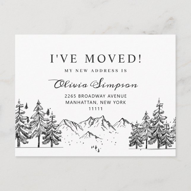 New Neck of the Woods  Moving Announcement Postcard (Front)