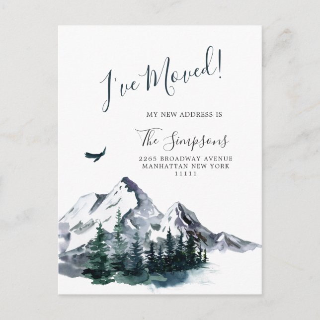 New Neck of the Woods  Moving Announcement  Postcard (Front)