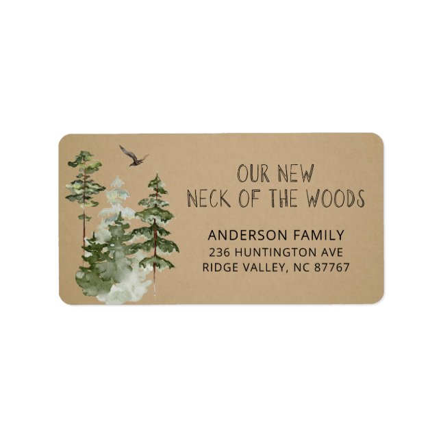 New Neck of the Woods New Address Label (Front)
