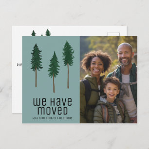 NEW NECK OF WOODS Trees Forest CUSTOM PHOTO Moving Postcard