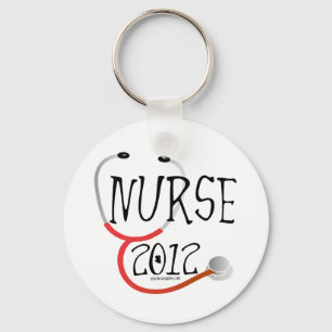New Nurse Graduation Announcement 2012 Keychain