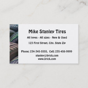 New or  Used Tire sales Custom Business Business C Business Card