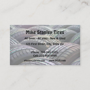New or  Used Tire sales Custom Business Card