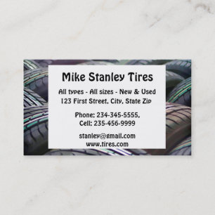 New or Used Tire sales Custom Business Card