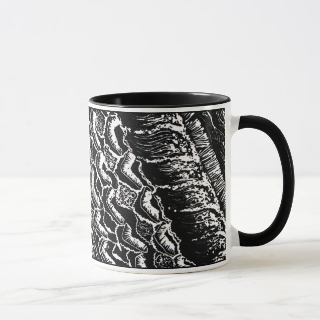 NEW!  "Organ of Corti" Block Print Mug! Mug (Right)